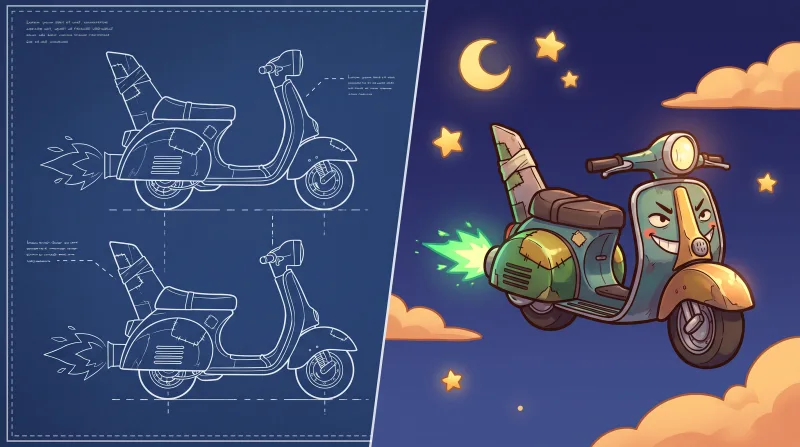 Moon Cruiser blueprint eskizi