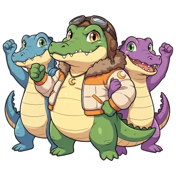 The Community: arkadaşlarıyla tezahürat yapan Croco